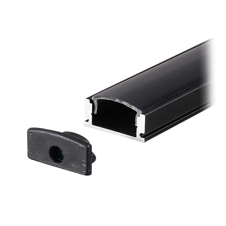 V-Tac Accesorii lumini scena Profil Aluminiu V-Tac SKU-2873 | Banda LED, 2M, 17.4x7mm, Negru