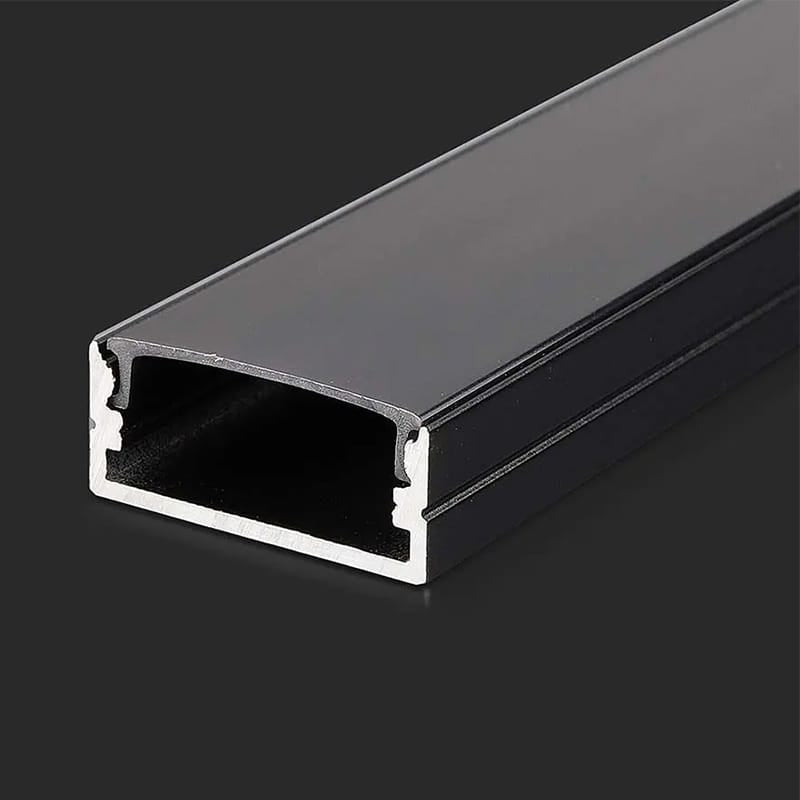 V-Tac PROFIL ALUMINIU PENTRU BANDA LED 2M 23.5MM X 10MM - NEGRU