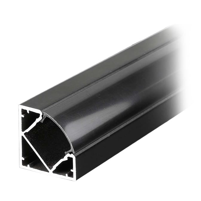 V-Tac PROFIL ALUMINIU PENTRU BANDA LED 2M 19MM X 19MM - NEGRU