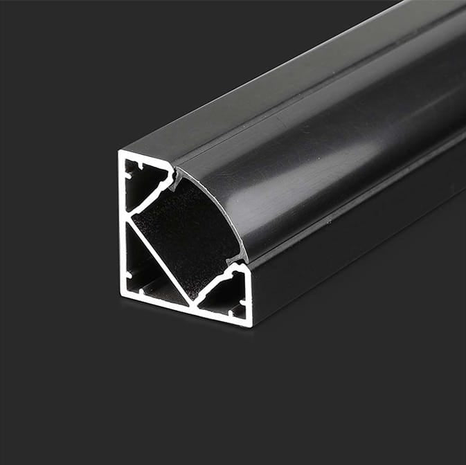 V-Tac PROFIL ALUMINIU PENTRU BANDA LED 2M 19MM X 19MM - NEGRU