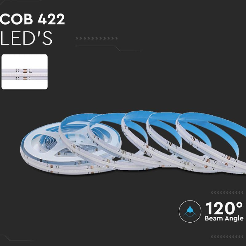 V-Tac BANDA LED COB 24V RGB IP20 5M