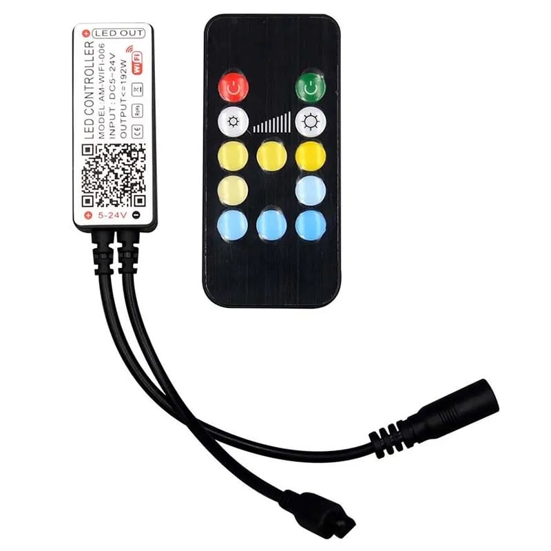 V-Tac Controller remote Controller Banda LED V-Tac SKU-2902 | Wi-Fi, 3in1, 12 Butoane