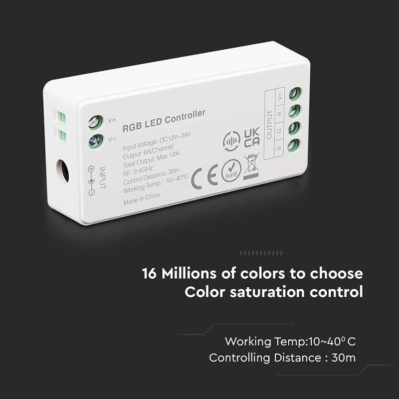 V-Tac Controller remote Controller Banda LED RGB V-Tac SKU-2912 | Wi-Fi, Smart Control