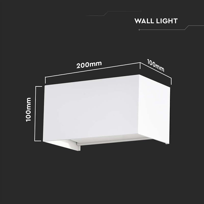 V-Tac Corp iluminat Aplica LED Exterior V-Tac SKU-2975 | 24W, 4000K, 2720lm, IP65, Alb