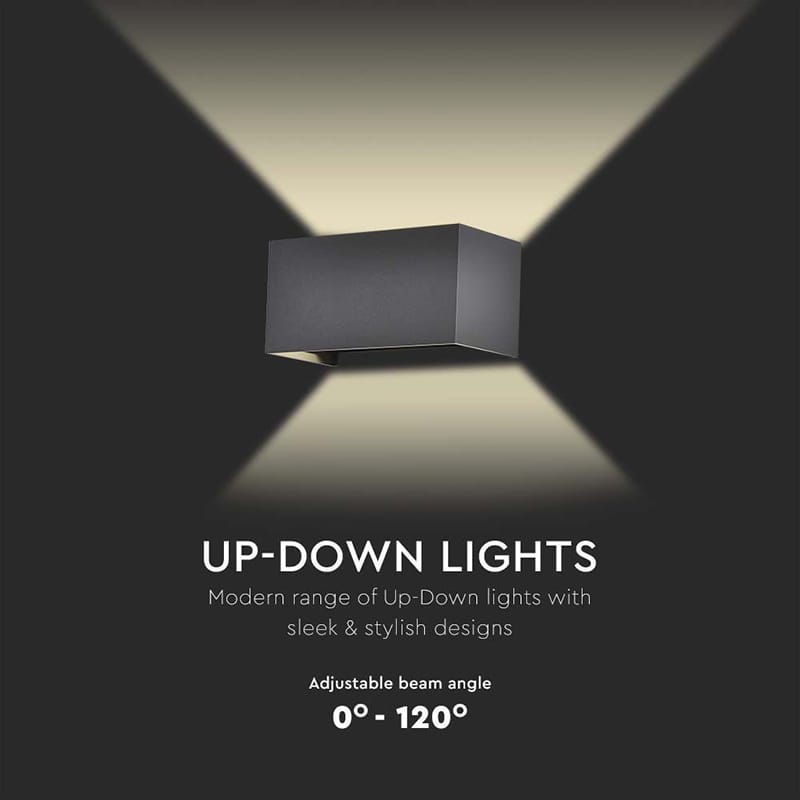 V-Tac Lampa LED Aplica LED Exterior V-Tac SKU-2978 | IP65, 24W, 4000K, 2720lm, Negru