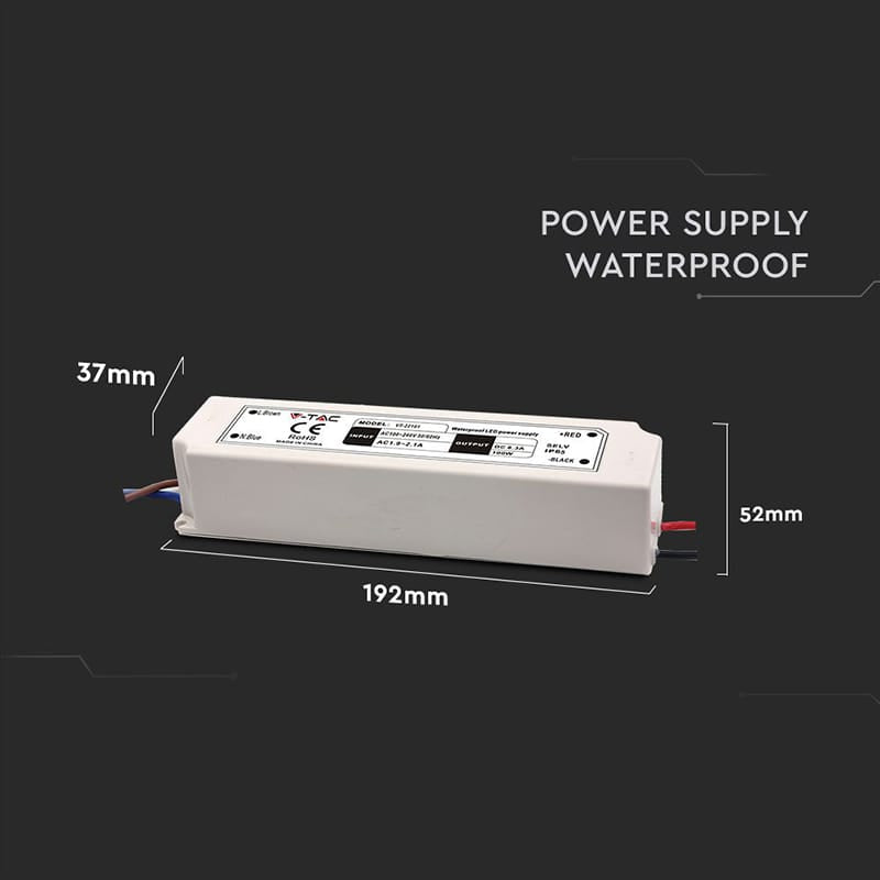 V-Tac Sursa alimentare Sursa Alimentare V-Tac SKU-3236 | Banda LED, 12V, 8A, 100W