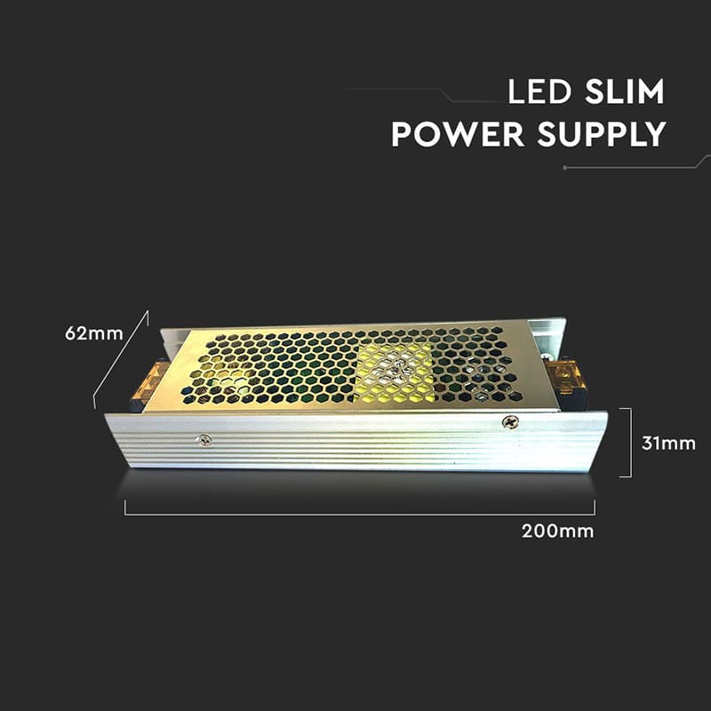 V-Tac Sursa alimentare Sursa Alimentare V-Tac SKU-3253 | SMPS Slim, IP20, 24V, 6.5A, 150W