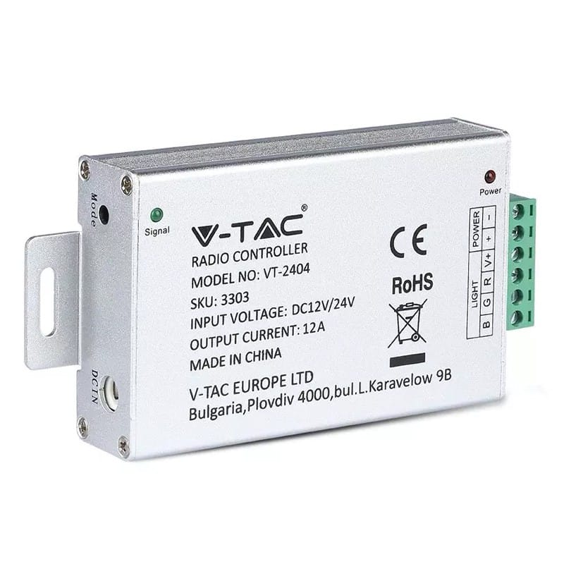 V-Tac Controller remote Controller Banda LED V-Tac SKU-3303 | 12V/24V, 144W