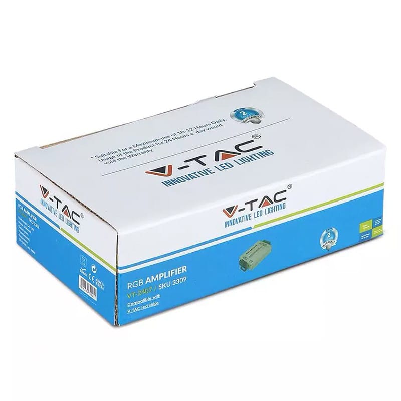 V-Tac Banda LED Amplificator Banda LED V-Tac SKU-3309 | RGB, 12V 144W, 24V 288W, 12A