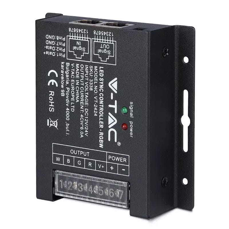V-Tac Controller remote Controller Banda LED V-Tac SKU-3338 | 12V/24V, Cu Dimmer