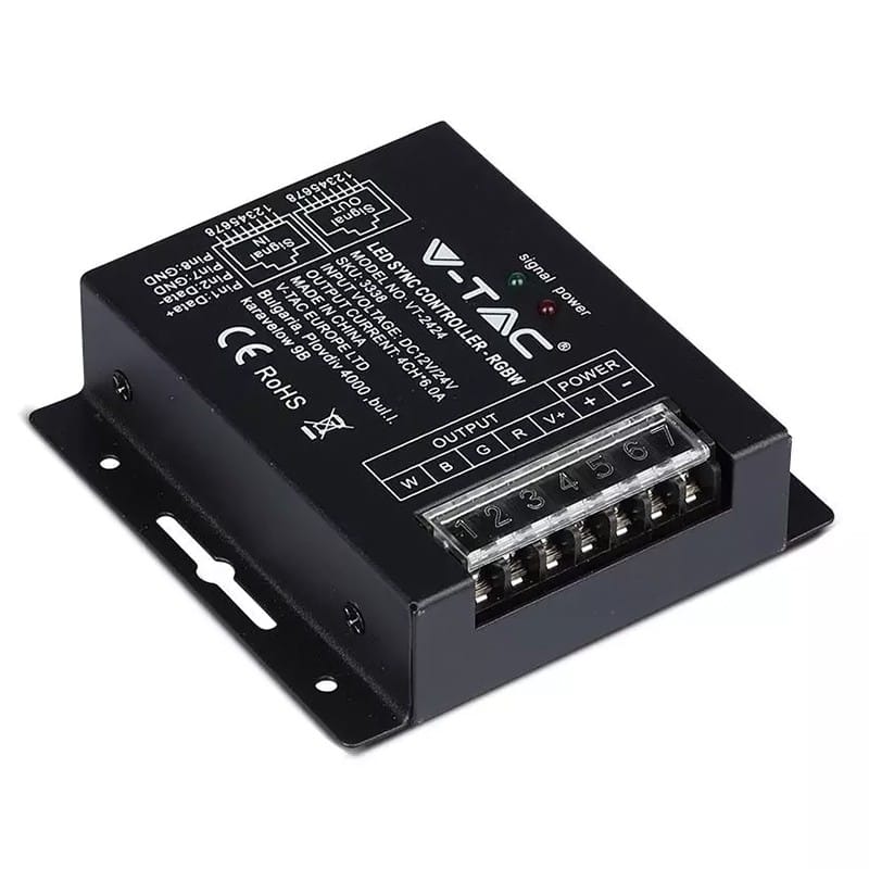 V-Tac Controller remote Controller Banda LED V-Tac SKU-3338 | 12V/24V, Cu Dimmer