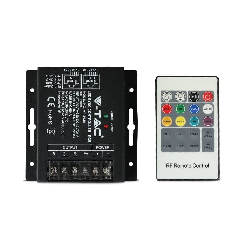 V-Tac Controller remote Controller Banda LED V-Tac SKU-3339 | RGB, 20 Butoane, Telecomanda