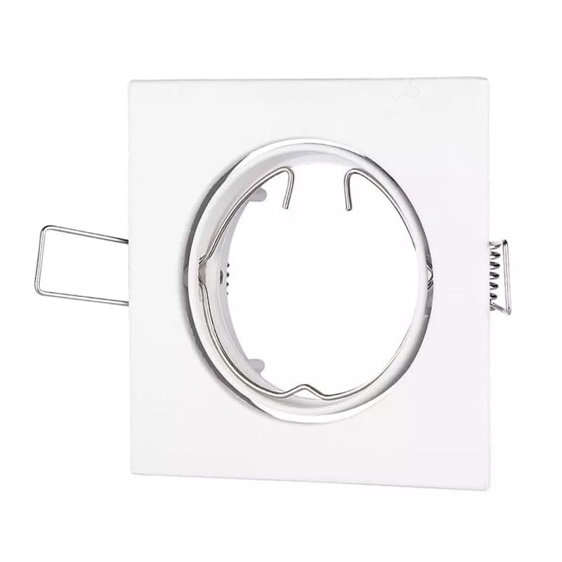 V-Tac Corp iluminat Corp Iluminat V-Tac SKU-3590 | GU10, Patrat, Alb, Crom, Unghi Reglabil