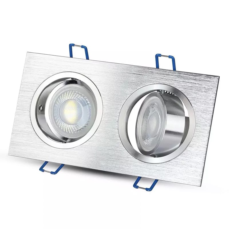 V-Tac Corp iluminat Corp Iluminat V-Tac SKU-3608 | Spot 2xGU10, Patrat, Aluminiu