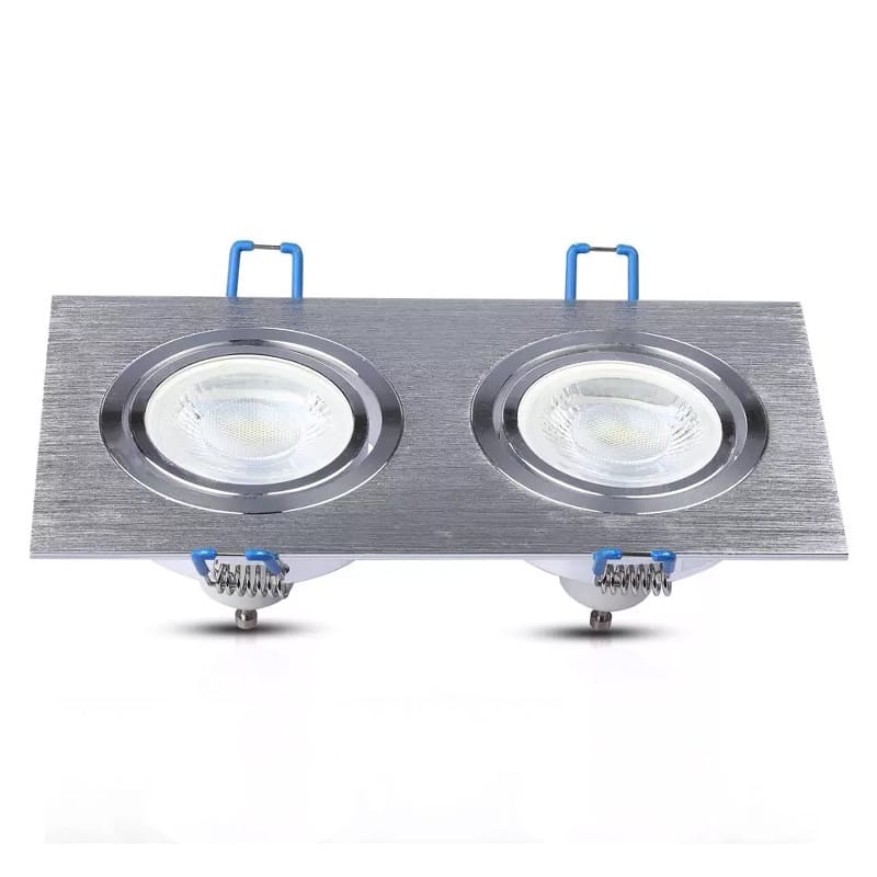 V-Tac Corp iluminat Corp Iluminat V-Tac SKU-3608 | Spot 2xGU10, Patrat, Aluminiu