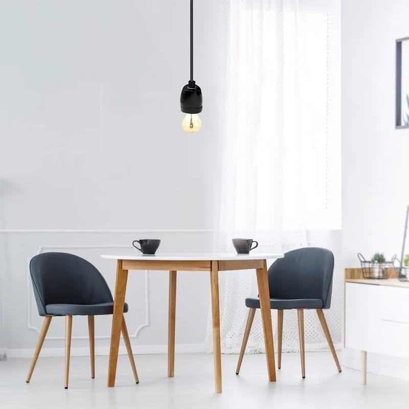 V-Tac Pendul Pendul Tavan V-Tac SKU-3804 | Soclu E27, Portelan, Negru