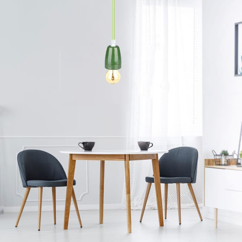 V-Tac Pendul Pendul Tavan V-Tac SKU-3805 | Portelan, E27, Verde