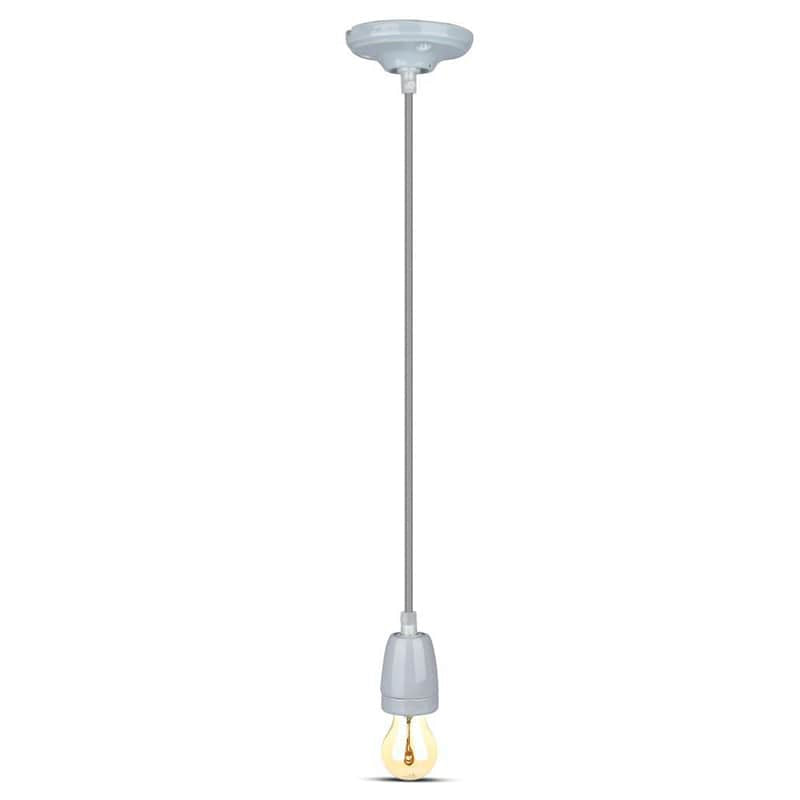 V-Tac Corp de iluminat Pendul Tavan V-Tac SKU-3808 | Portelan, Soclu E27, Gri