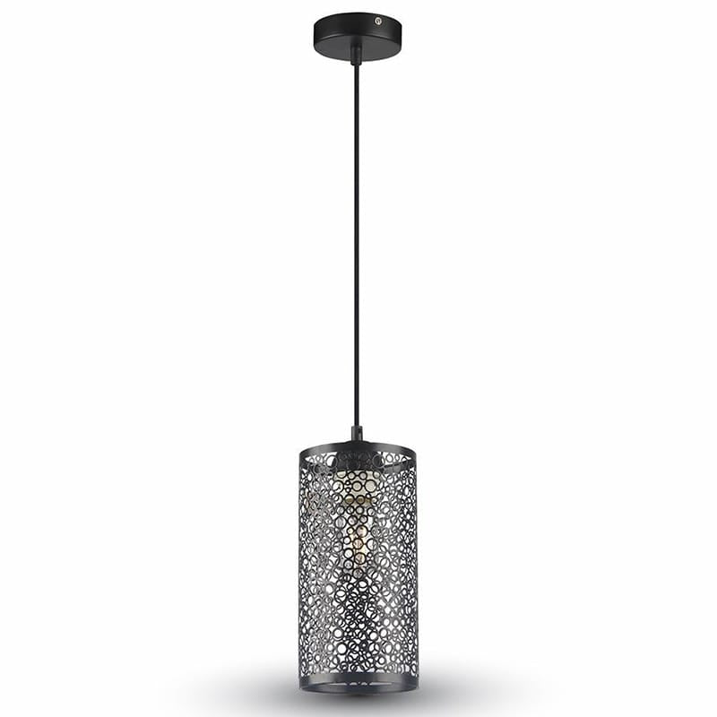 V-Tac Corp de iluminat Pendul Tavan V-Tac SKU-3825 | Soclu E27, Negru Mat