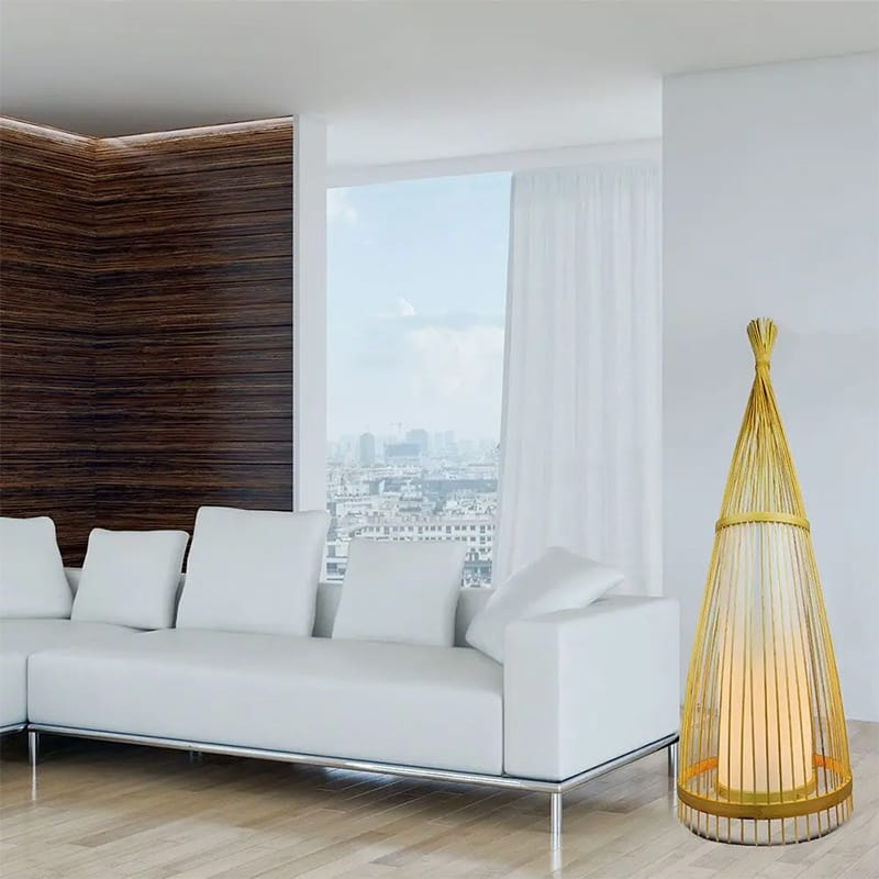 V-Tac Lampa Lampa de Podea V-Tac SKU-40561 | Rattan, E27, 150cm, Ø45cm, 60W