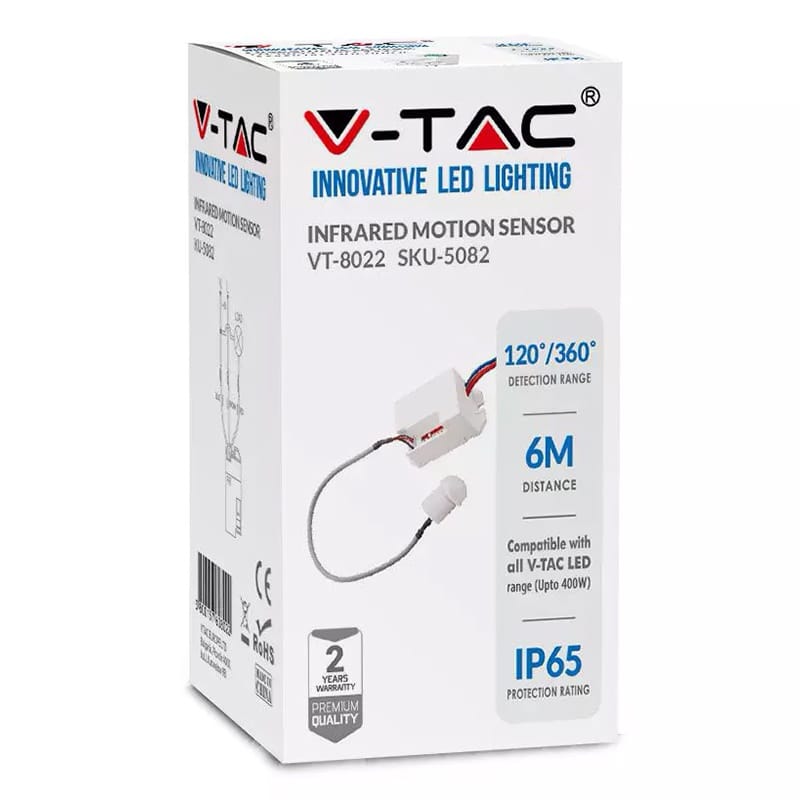 V-Tac Senzor smart Senzor Smart V-Tac SKU-5082 | Mini, Detectare Miscare