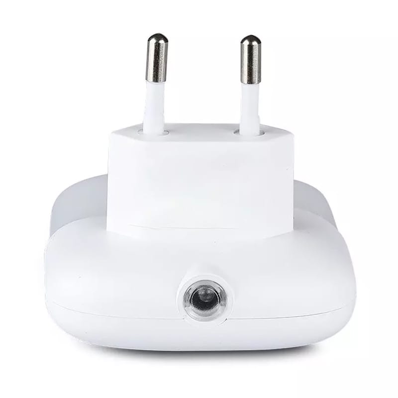 V-Tac Iluminare decorativa Lampa de Veghe V-Tac SKU-508 | Patrata, Senzor Lumina, 4000K, 2x USB