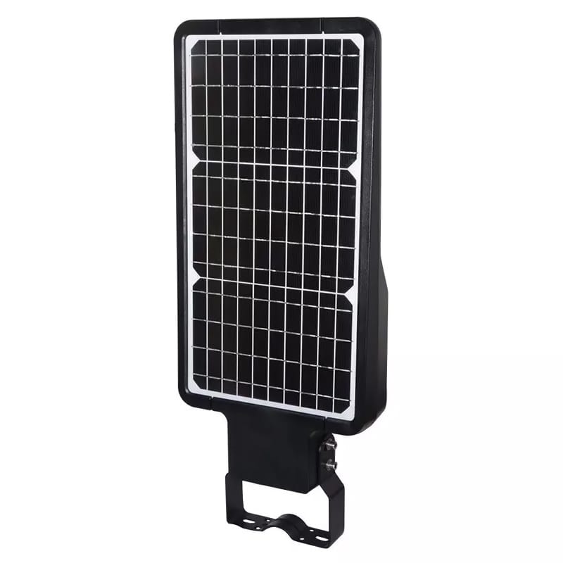V-Tac Corp iluminat stradal solar LED V-Tac 40W, 4800 lm, 6000K alb rece, IP65, senzor miscare, panou monocristalin 21W