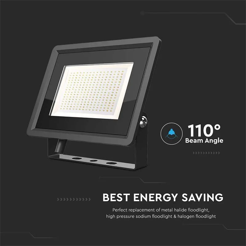 V-Tac Proiector LED Proiector LED V-Tac SKU-6733 | 200W, 4000K, IP65, Negru