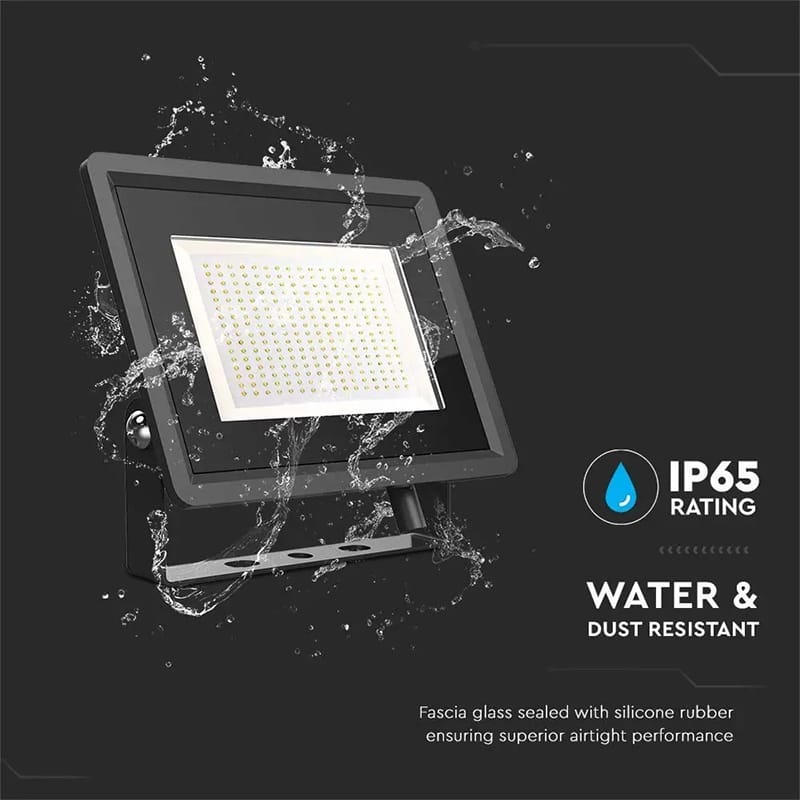 V-Tac Proiector LED Proiector LED V-Tac SKU-6733 | 200W, 4000K, IP65, Negru