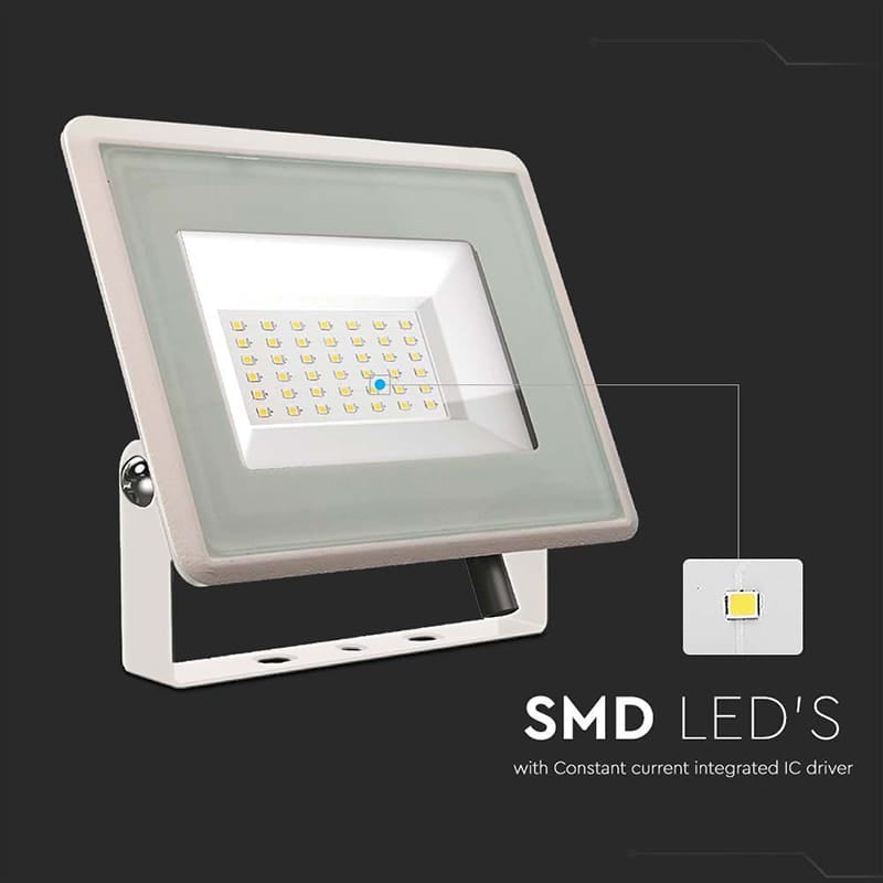 V-Tac Proiector LED Proiector LED V-Tac SKU-6748 | 30W, 6500K, IP65, Alb