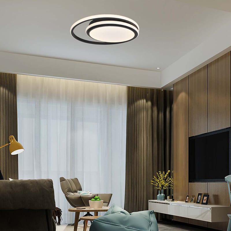 V-Tac Plafoniera LED Plafoniera LED V-Tac SKU-6920 | 38W, 3in1, 4000K, 4050lm, Ø450mm, Negru