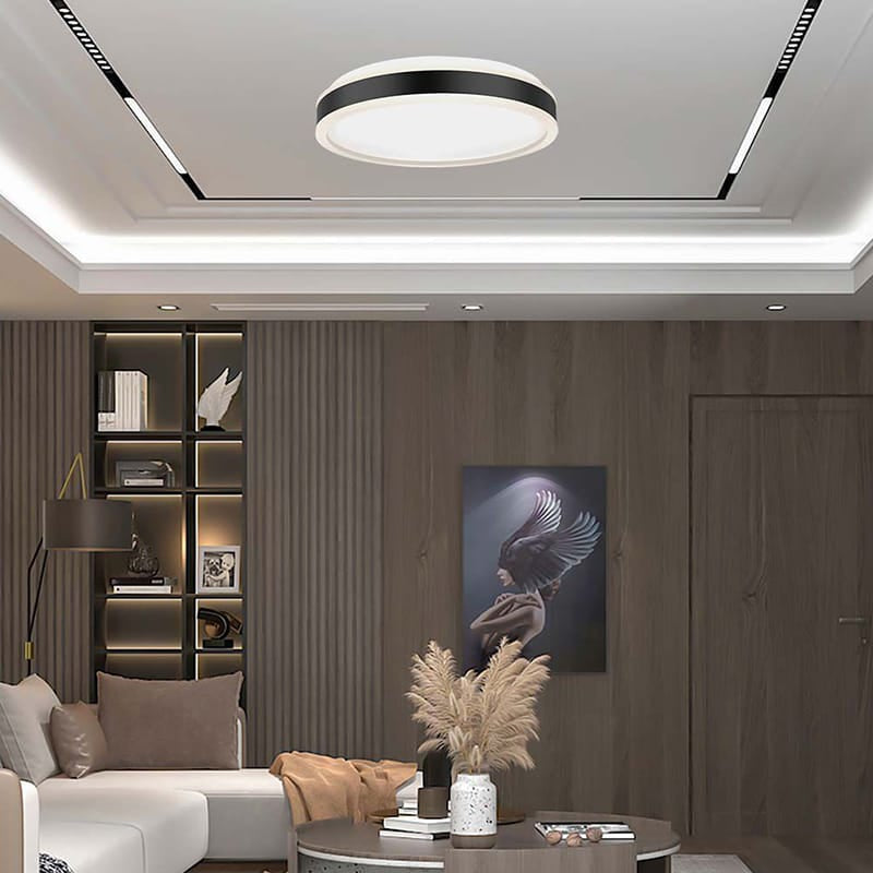 V-Tac Plafoniera LED Plafoniera LED V-Tac SKU-6986 | 18W, 3in1, 4000K, 1280lm, Ø350mm, Negru