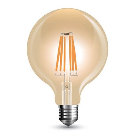 V-Tac Bec LED SMART Bec LED V-Tac SKU-7155 | G125, E27, 8W, Filament, 2200K, Reglabil