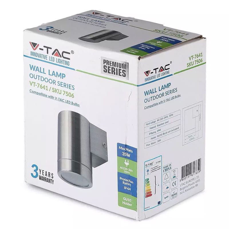 V-Tac Corp iluminat Corp Iluminat V-Tac SKU-7506 | 1xGU10, IP44