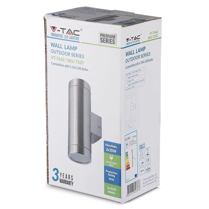 V-Tac Corp iluminat Corp Iluminat V-Tac SKU-7507 | 2xGU10, IP44
