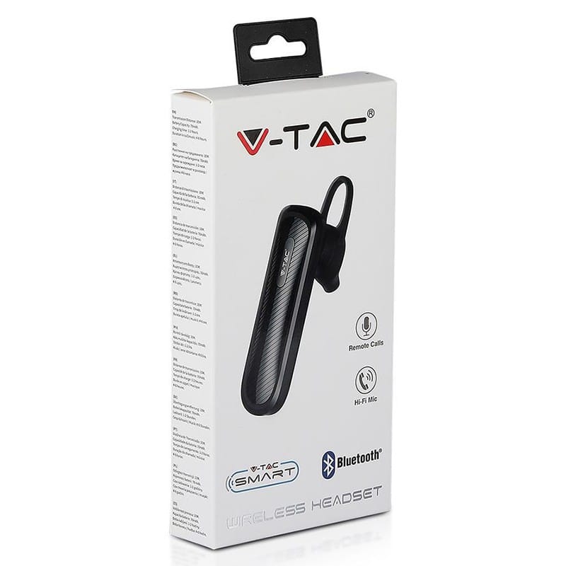 V-Tac Casti bluetooth Casti Bluetooth V-Tac SKU-7700 | Negru