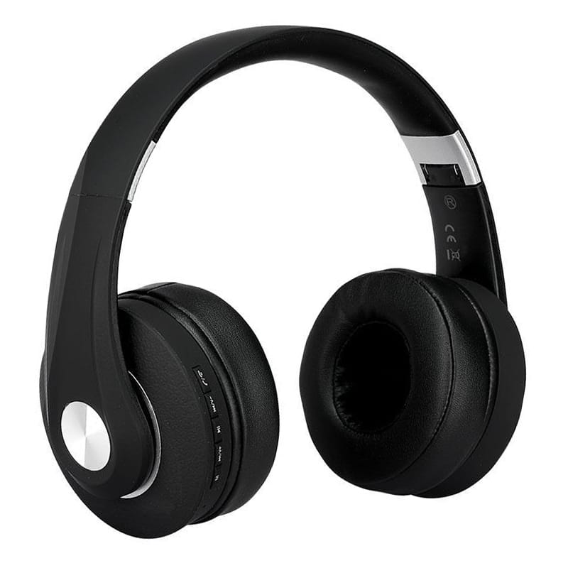 V-Tac Casti bluetooth Casti Bluetooth V-Tac SKU-7730 | Wireless, MicroSD, Negru
