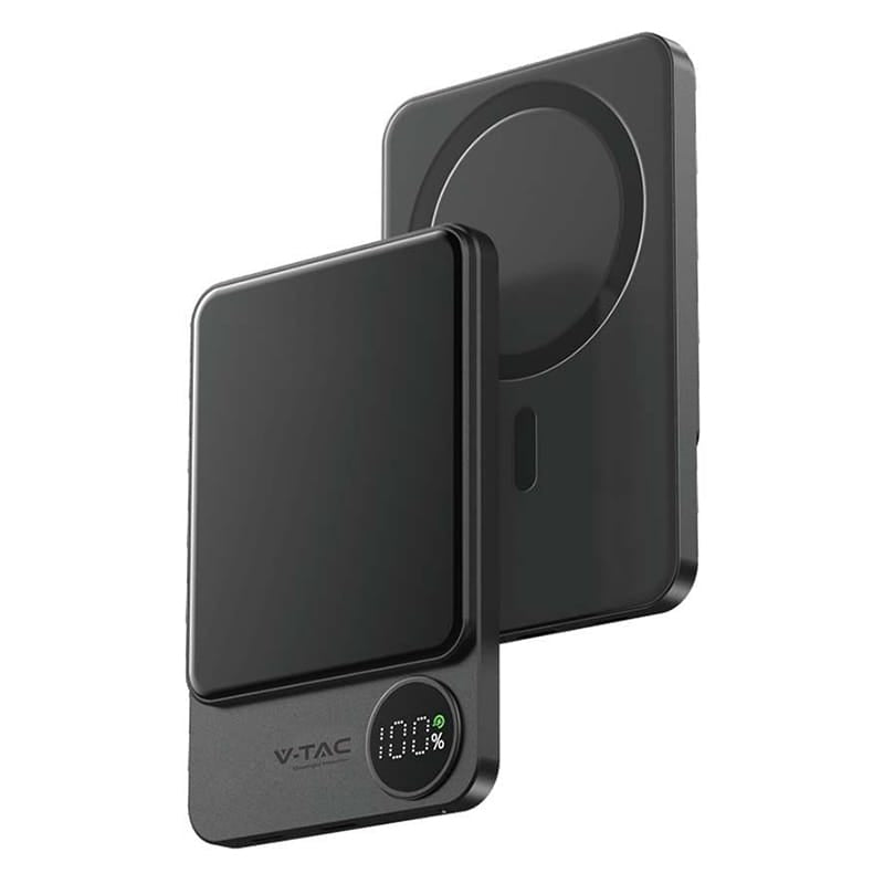 V-Tac Power bank Power Bank V-Tac SKU-7850 | 5000mAh, Wireless, Fast Charging, Ultra Slim
