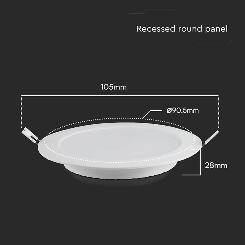 V-Tac Panou LED Panou LED V-Tac SKU-78561 | 3W, 4000K, Incorporabil, CIP Samsung