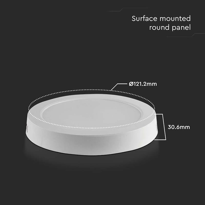 V-Tac Panou LED Panou LED V-Tac SKU-7870 | 6W, 3000K, Aplicabil