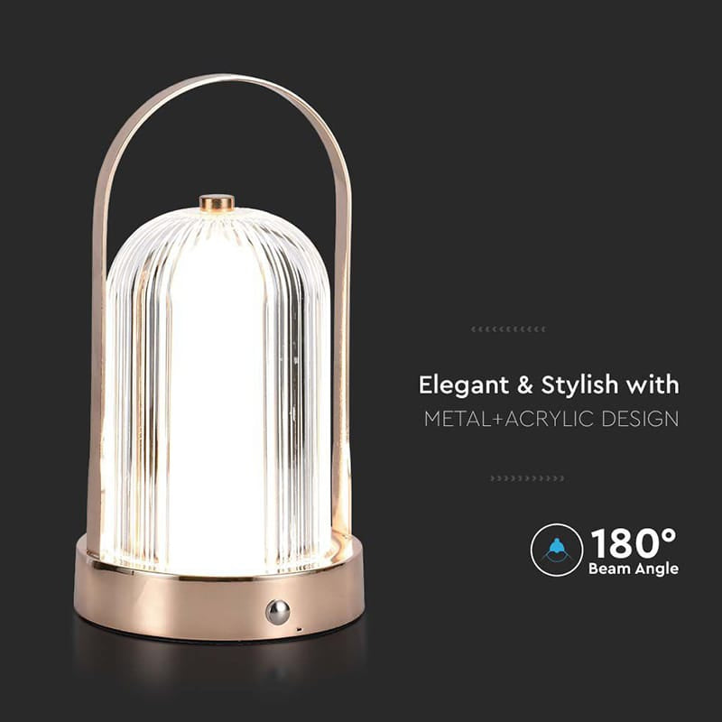 V-Tac Lampa birou Lampa Birou V-Tac SKU-7991 | 3in1, Acumulator 1800mAh, Antique Bronze