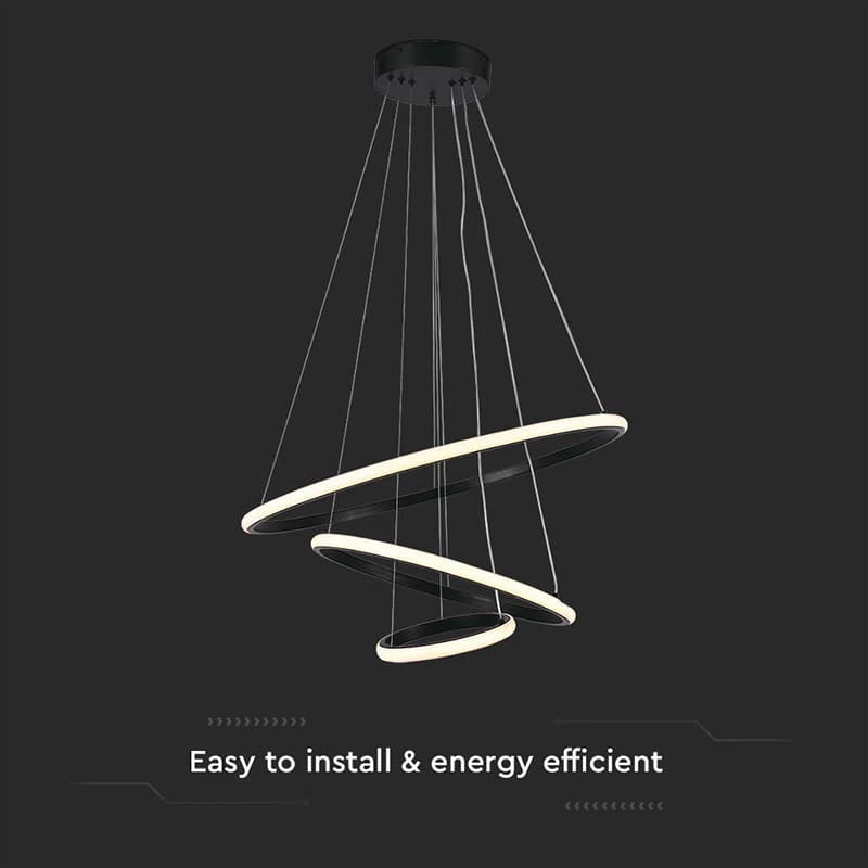 V-Tac Lampa LED Candelabru LED V-Tac SKU-8017 | 32W, 3000K, 3880lm, 600x1000mm, Negru