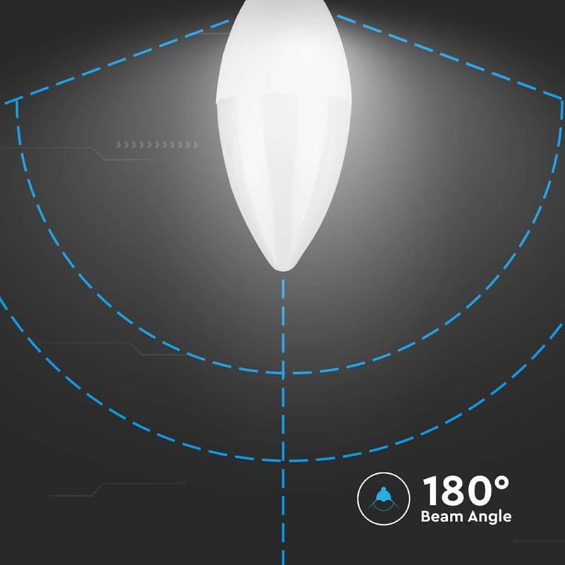 V-Tac Bec LED SMART Bec LED V-Tac SKU-8041 | E14, 3.7W, 6400K, Cip Samsung