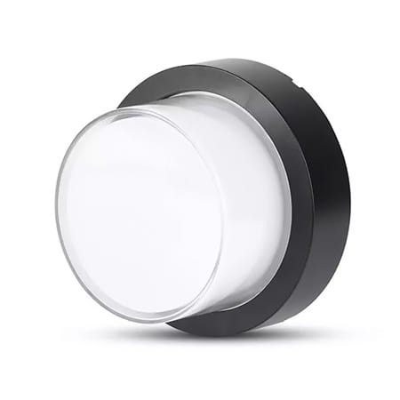 V-Tac LAMPA LED 12W IP65 3000K ALB CALD - NEGRU