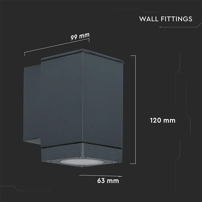 V-Tac LAMPA MONTAJ PERETE SOCLU GU10 IP44