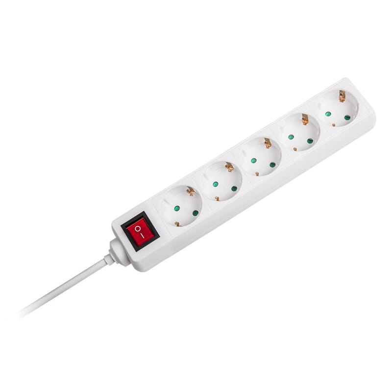 V-Tac PRELUNGITOR 5 CAI CU INTRERUPATOR 5M( 3G1.5MM2) ALB