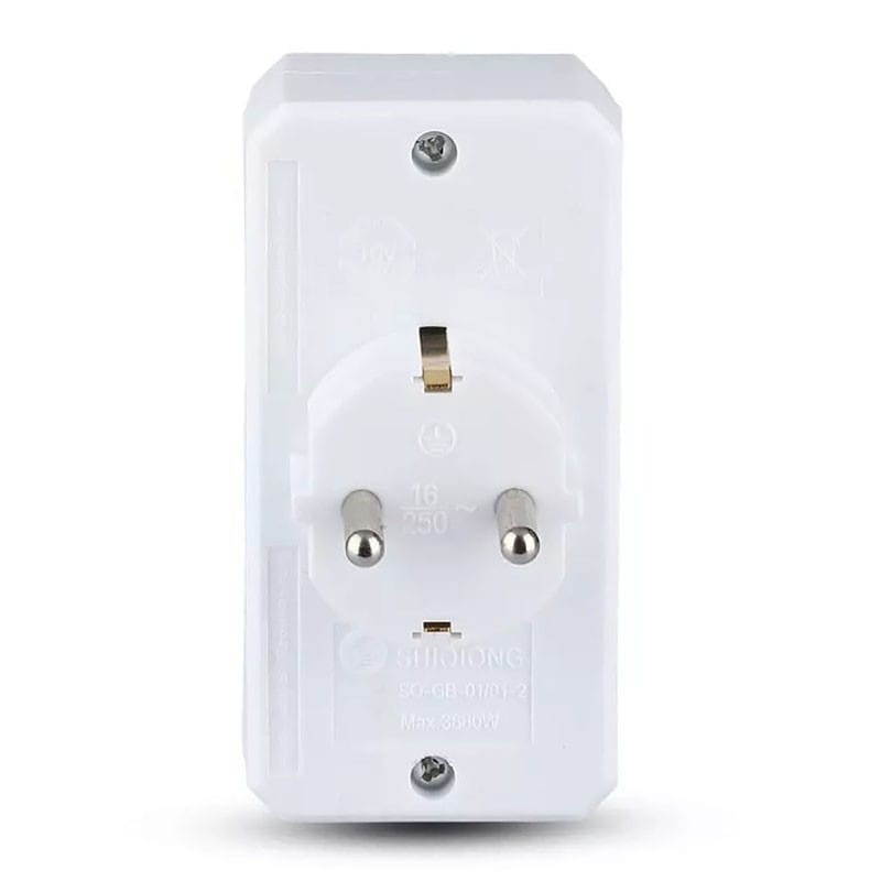 V-Tac ADAPTOR 3 PRIZE 2X2.5A SI 1X16A MAX 3680W