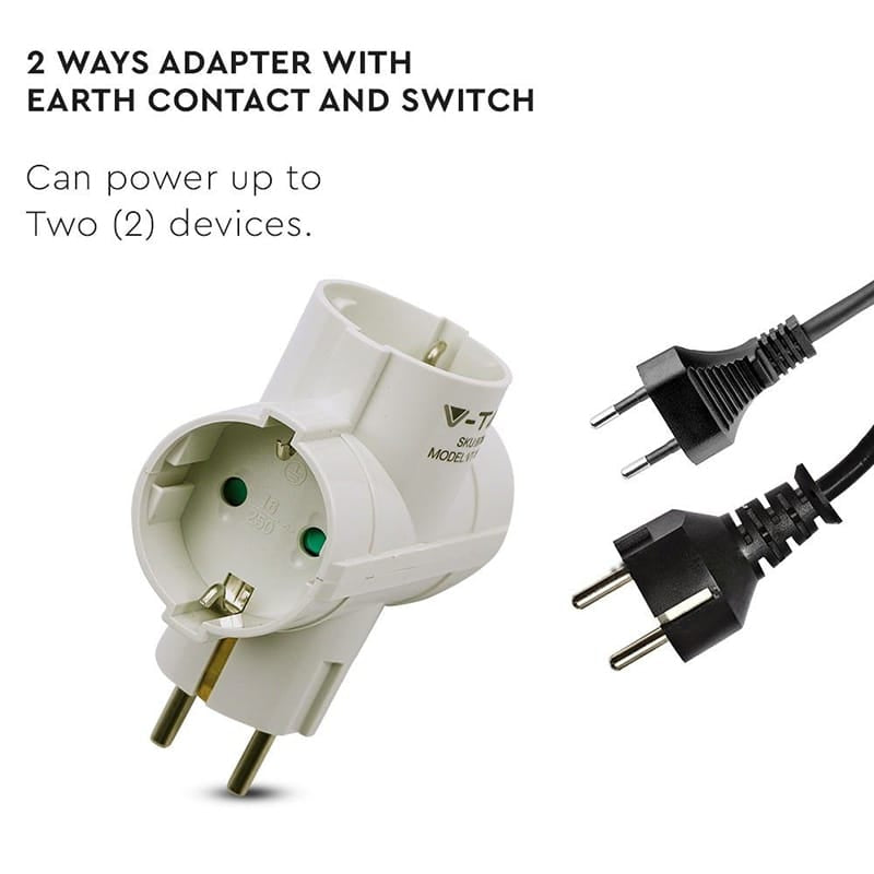V-Tac ADAPTOR 3 PRIZE 3X16A MAX 3680W