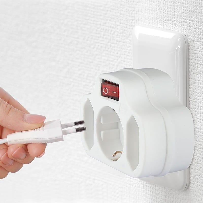 V-Tac ADAPTOR 3 PRIZE CU INTRERUPATOR 3X16A MAX 3500W