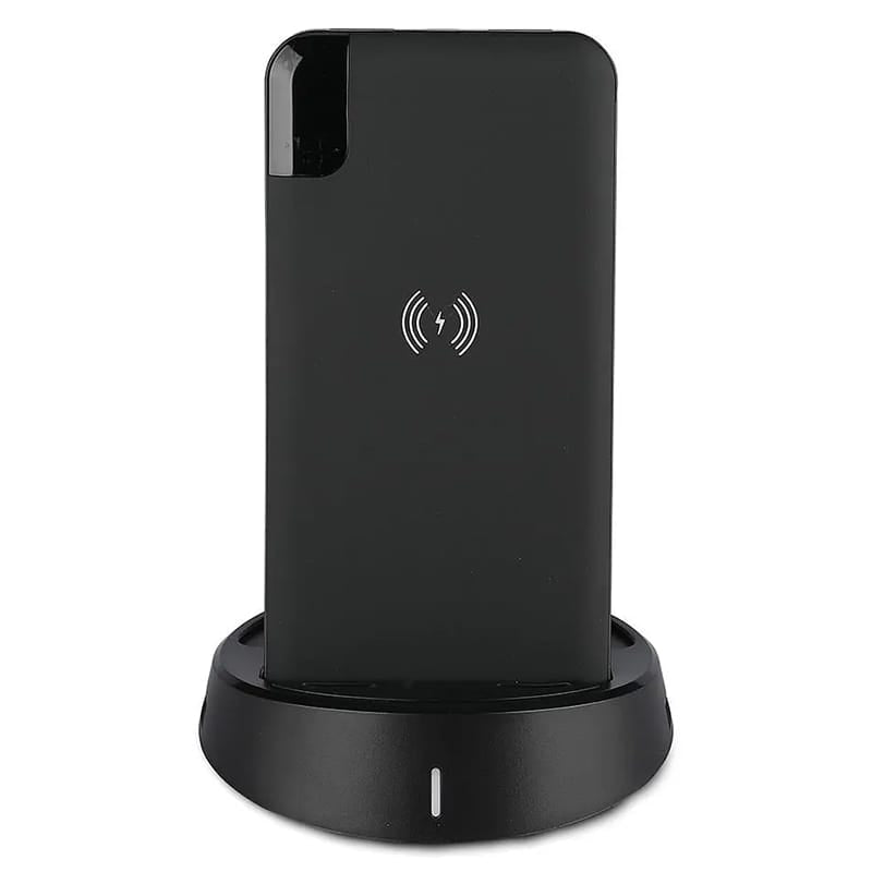 V-Tac POWER BANK 8000MAH INCARCARE WIRELESS MODEL STAND - NEGRU